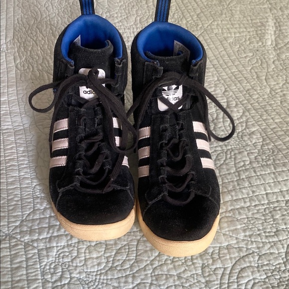 Adidas High-Top Wedges - Suede - Picture 4 of 8